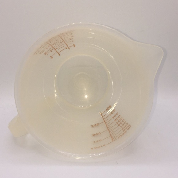 Tupperware Mix N Store Measuring Pitcher 4 Cup 1288-6 Vintage Clear & Or… - Picture 5 of 11
